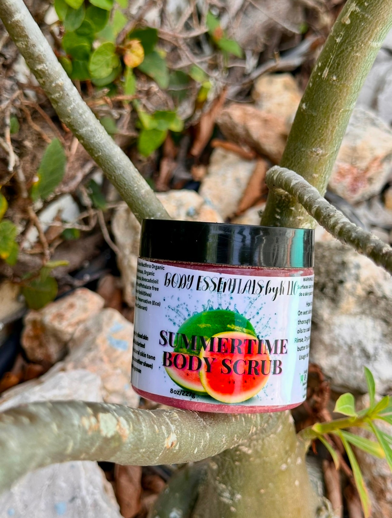 Summertime Body Scrub ( wooden stir spoon included 1st purchase!)